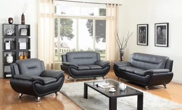 Two Tone Love Seat Set