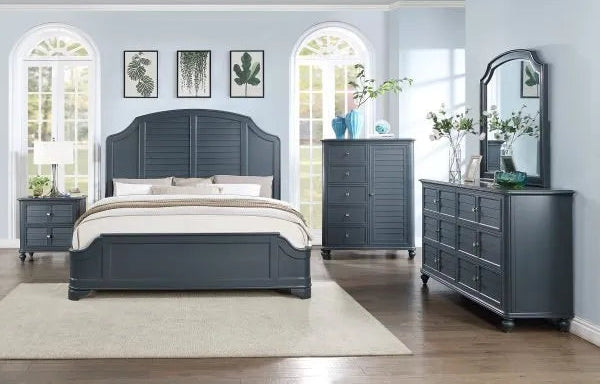 Black Pattern Bedroom Set