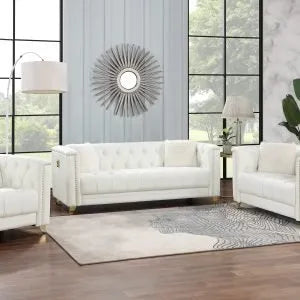 Elegant Round Trim Love Seat & Set