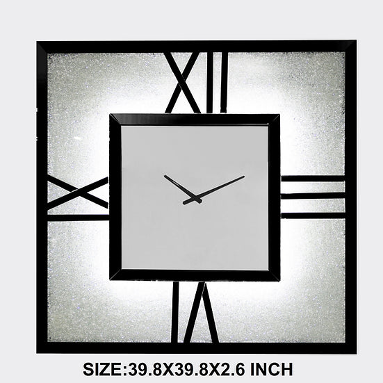 Black Glass Wall Clock