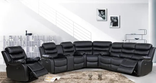 Console Sectional W/ Reclining Chair