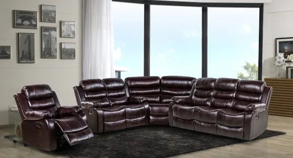 Console Sectional W/ Reclining Chair