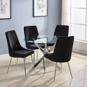 Round Glass Dining Table