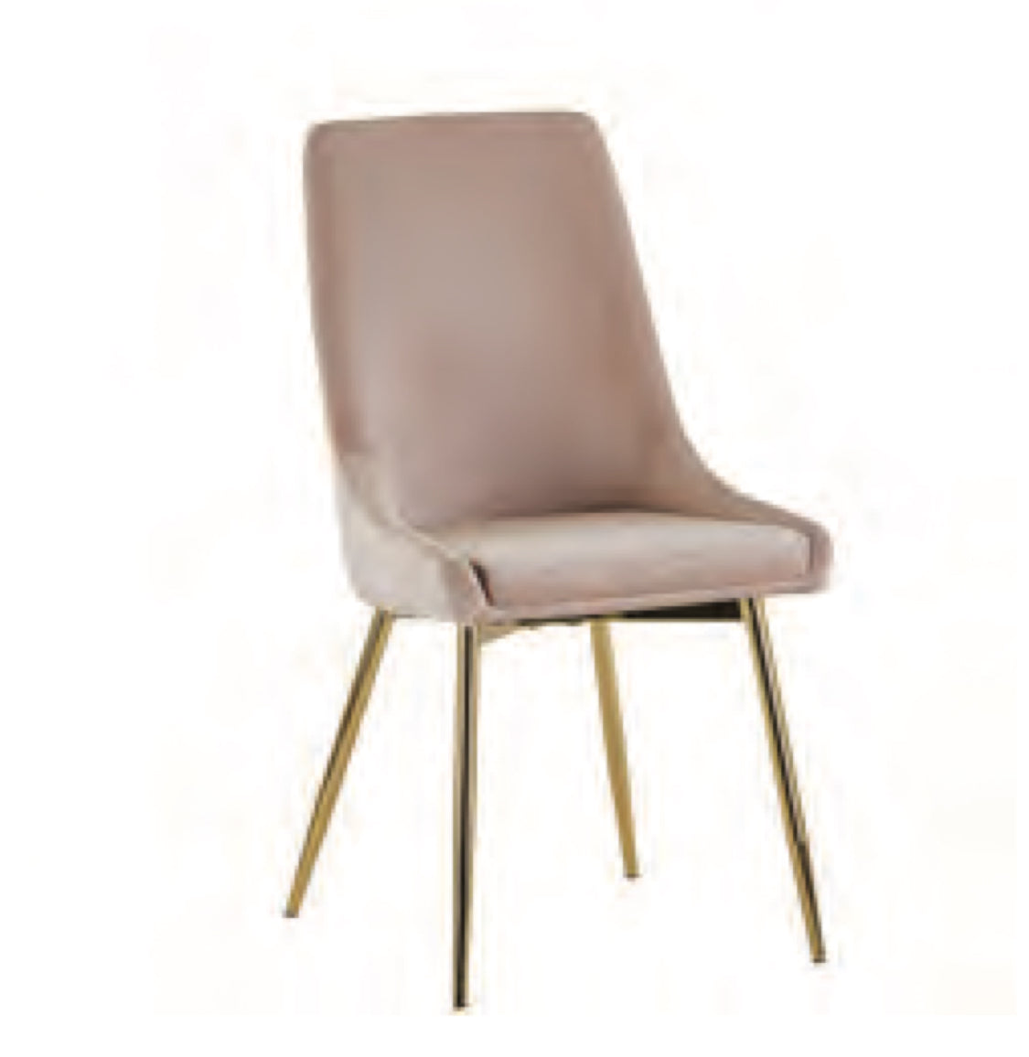 Dining Chair W/ Gold Chair Legs