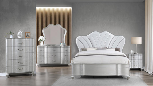 Eros Silver Bedroom Set