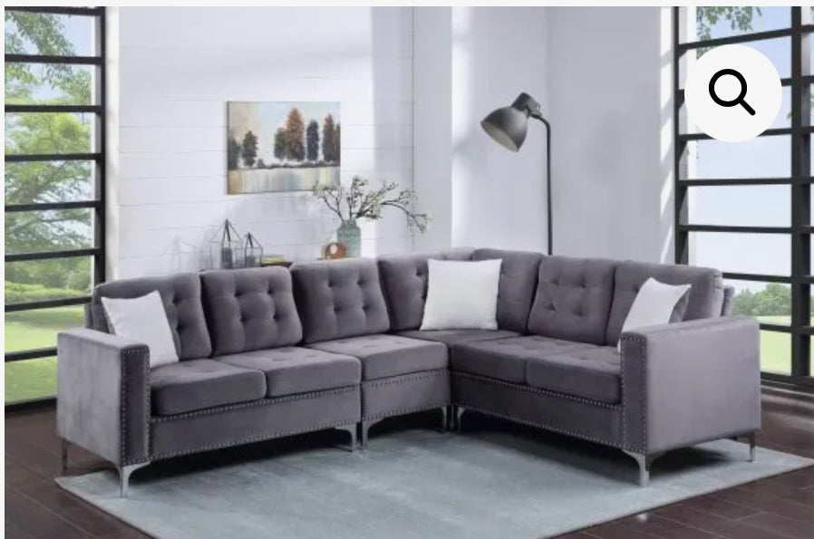 Modern Gray Sectional