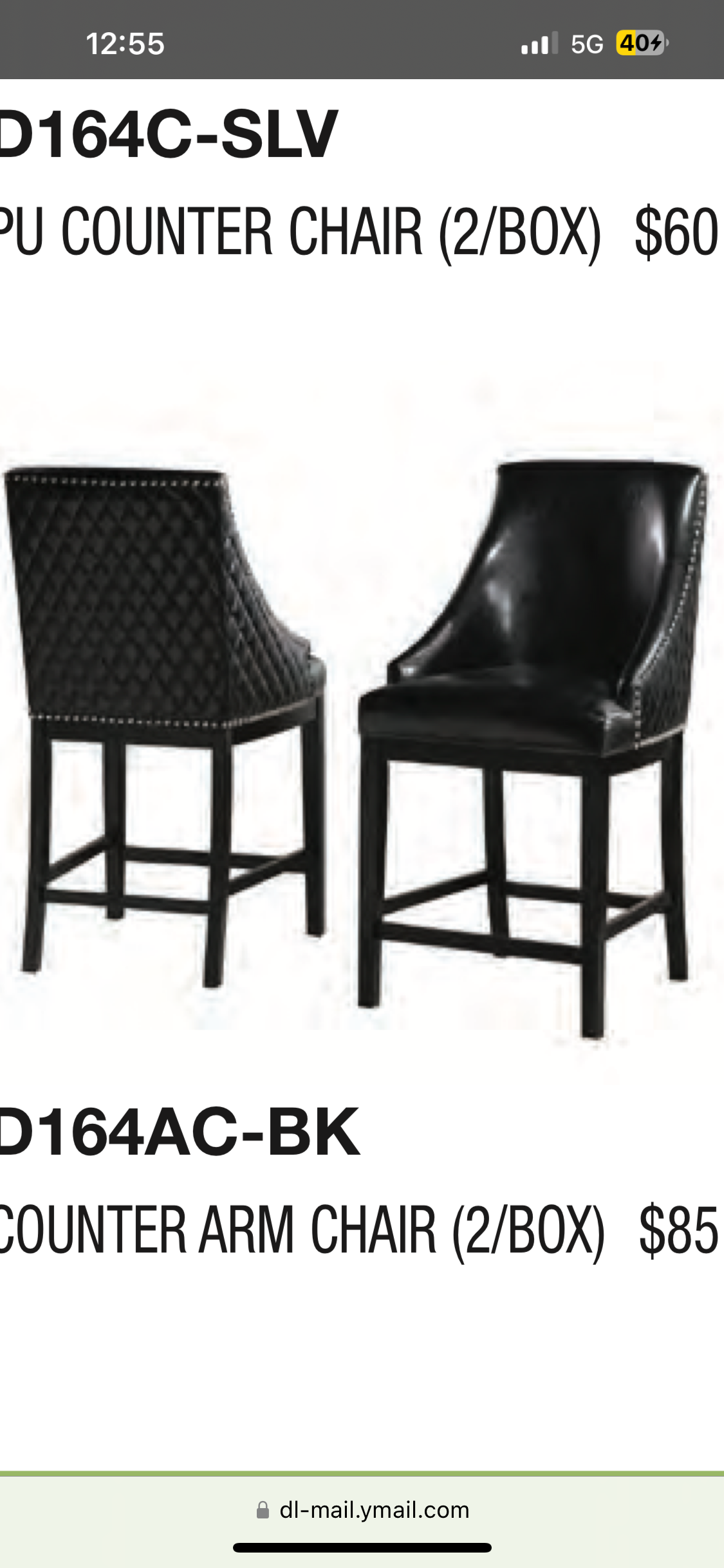 Pu Counter Arm Chair