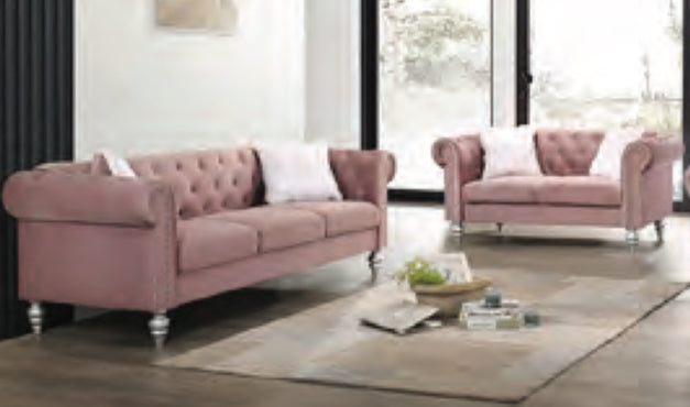 Elegant Loveseat & Sofa Set