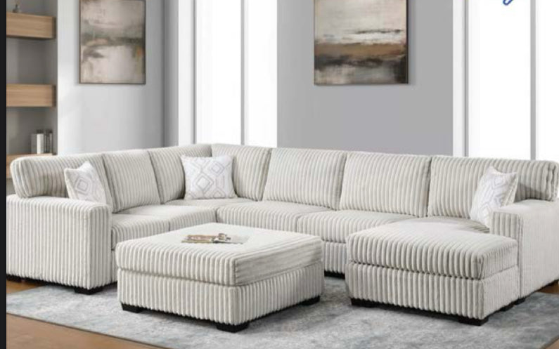 Large Corduroy Sectional set