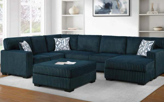 Large Corduroy Sectional set