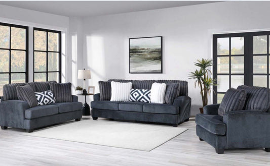 2PC Comfortable Love Seat & Sofa Set