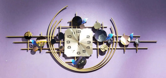 Large Purple Wall Clock