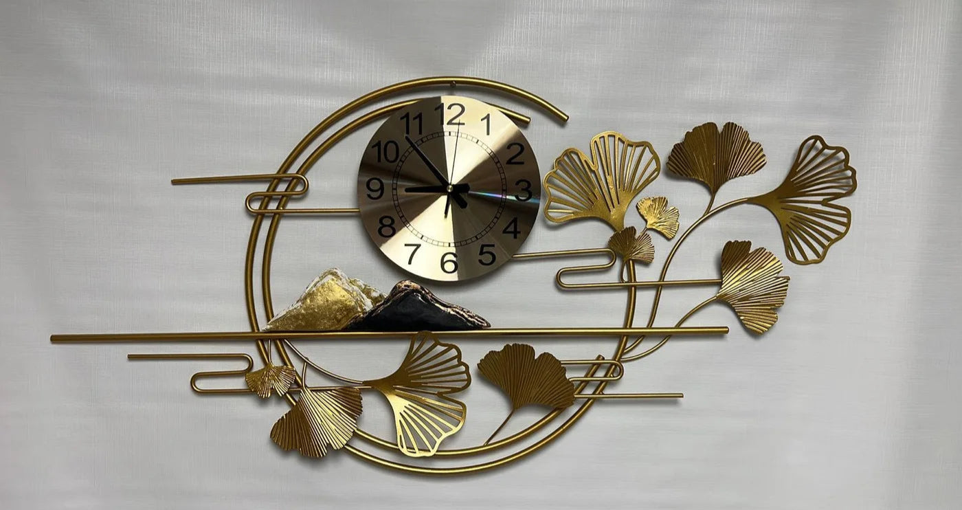 Gold Accent Wall Clock