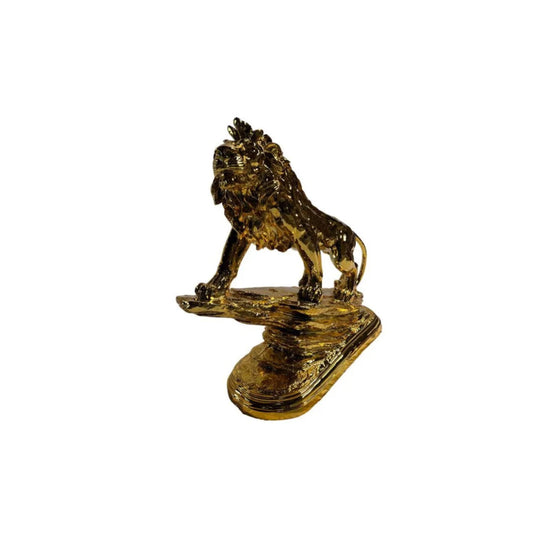 GOLD LION CLIFT SCULPTURE (30"X27")