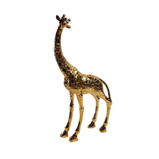 Gold Giraffe Sculpture (38")