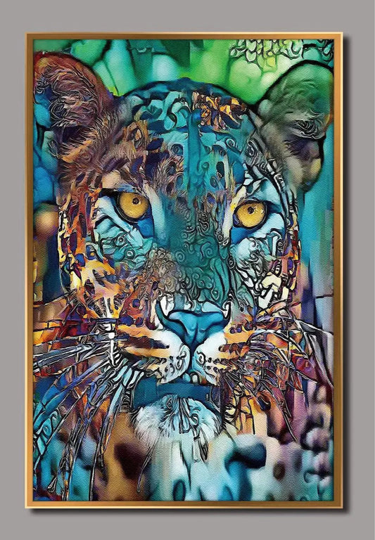 Vibrant Multicolor Tiger Artwork