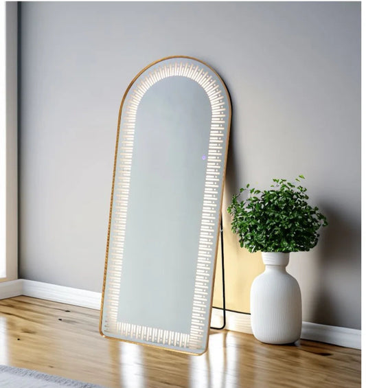 Golden Standing Floor Mirror