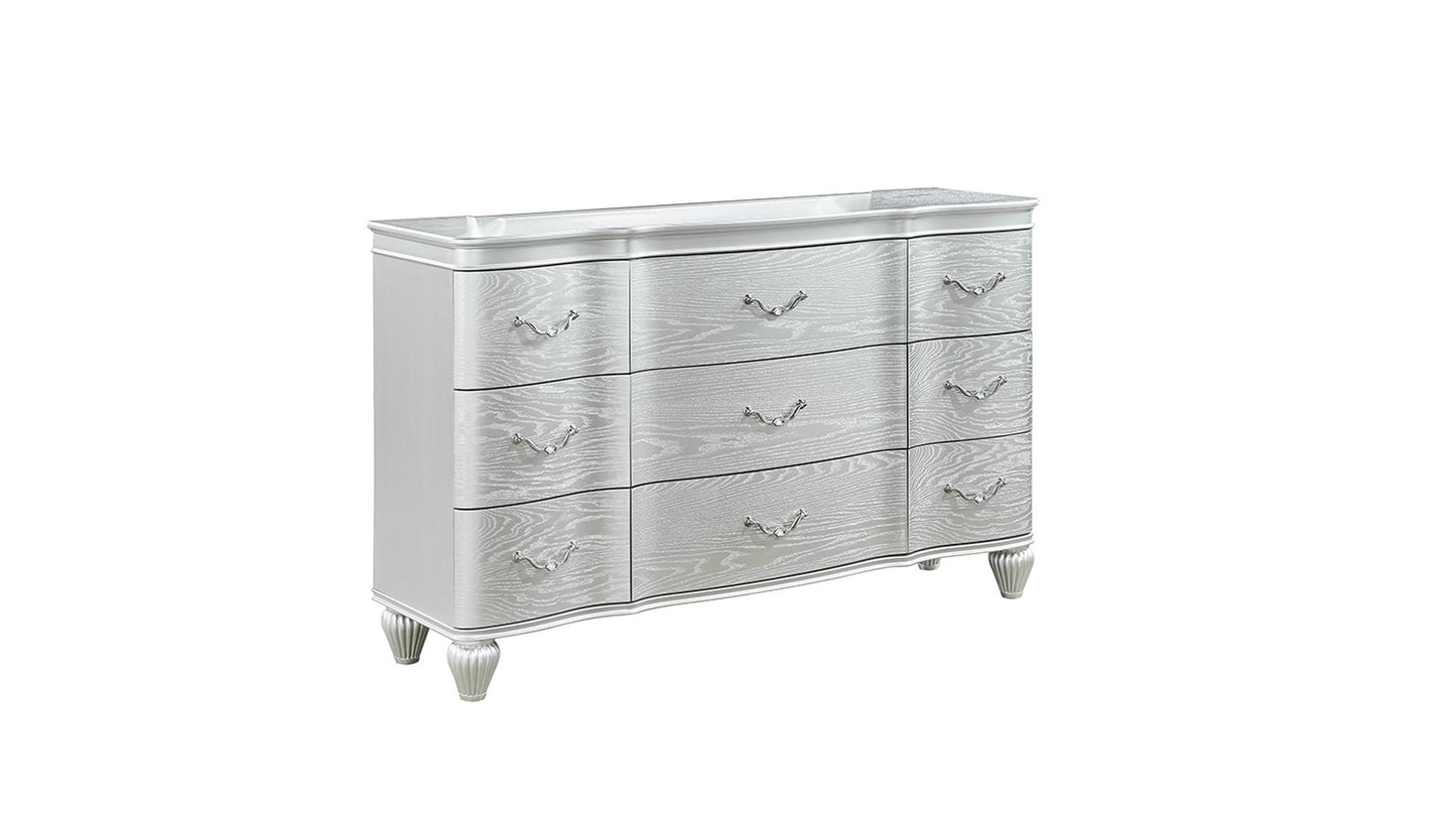 Eros Silver Bedroom Set