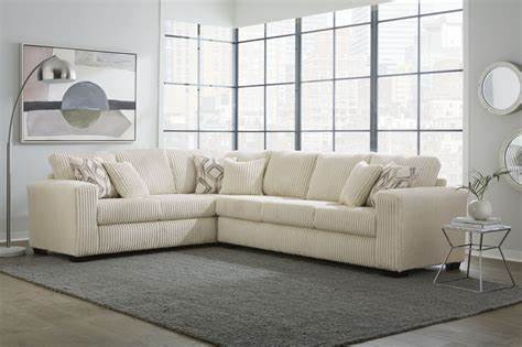 Ivory Sectional Living Room Set