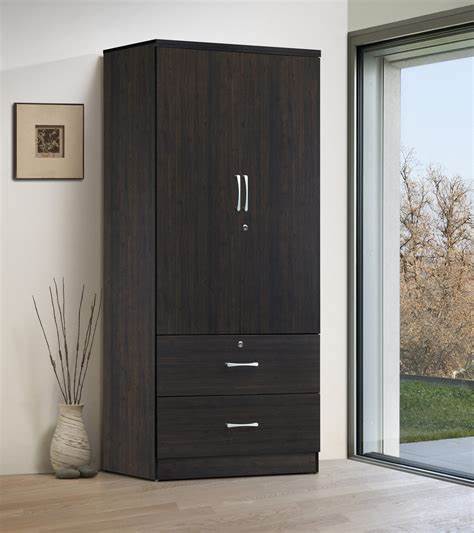 2-Door, 2-Draw Wardrobe Closet