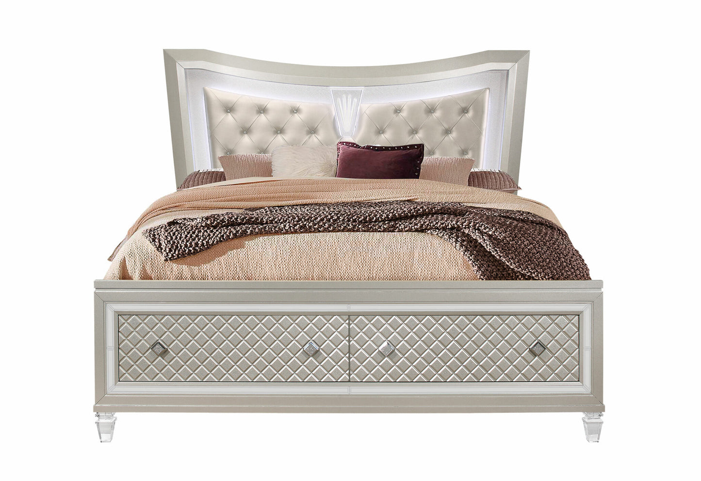 Paris Bed W/ Dresser Draw &LED