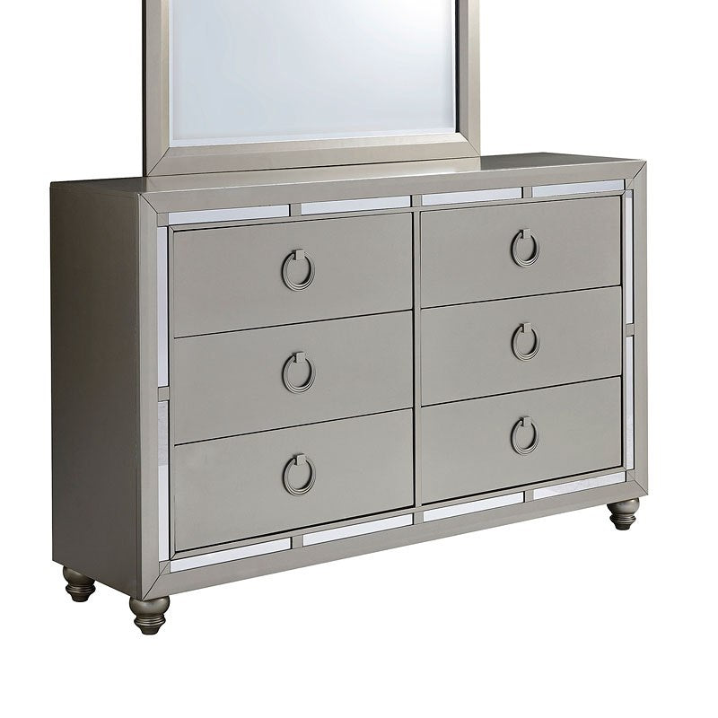 Riley 5PC Silver Bedroom Set