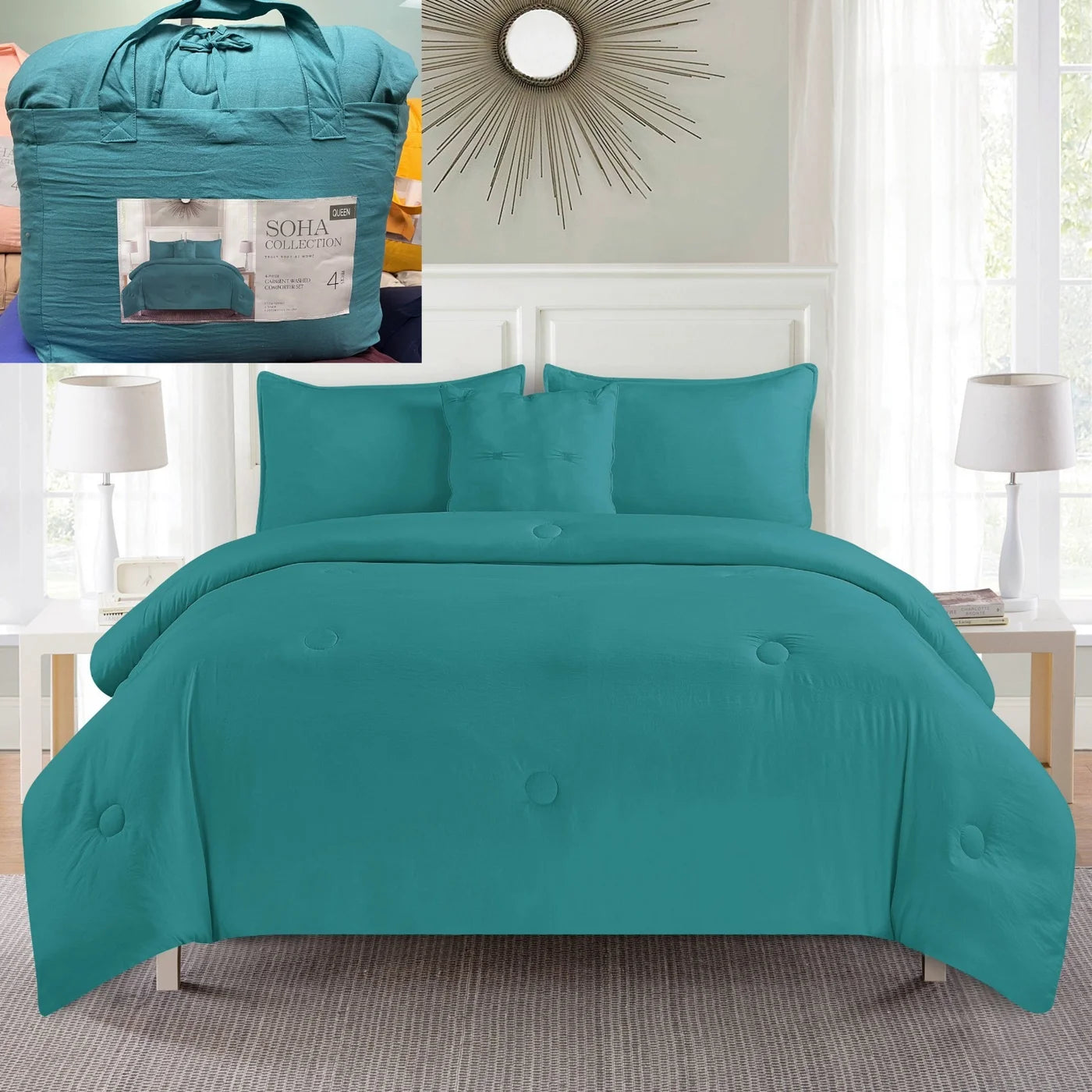 King 4pc Comforter Set