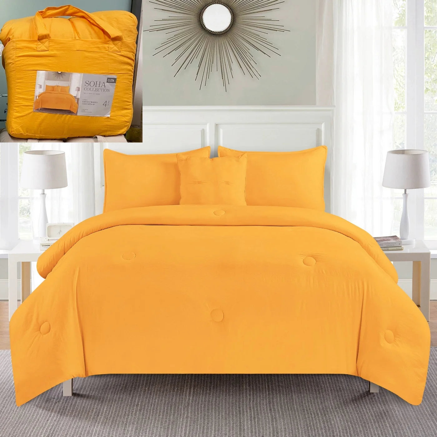 King 4pc Comforter Set