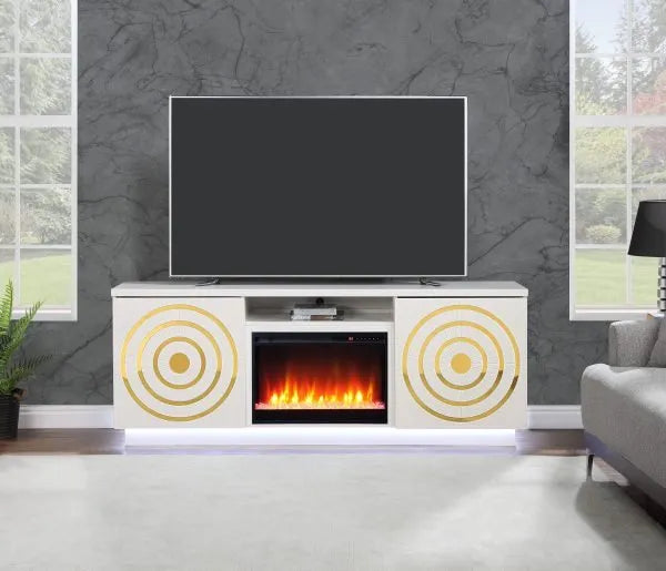 79'' Tv Stand W/ Fireplace Decor