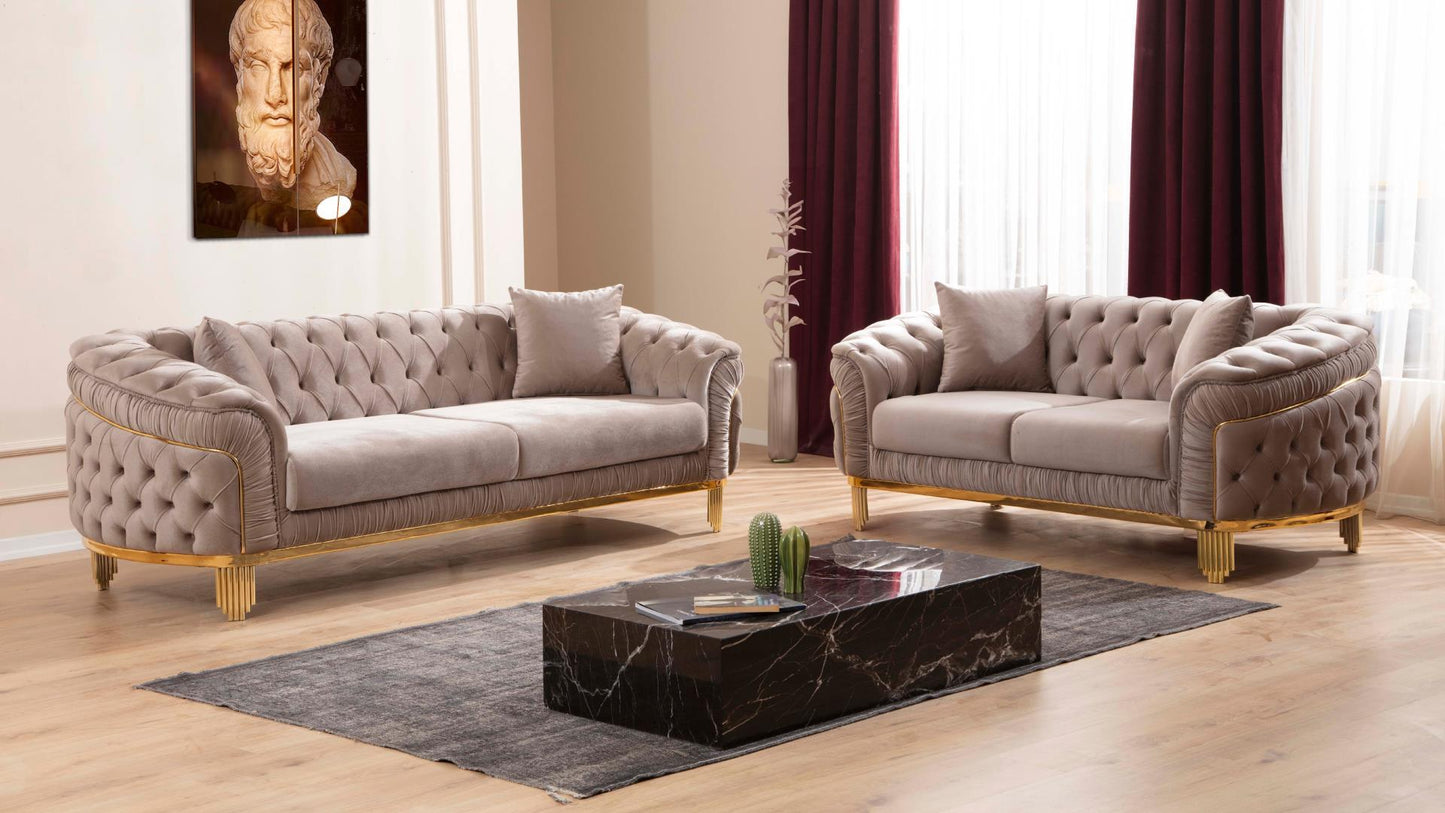 Vanessa Love Seat & Sofa Set