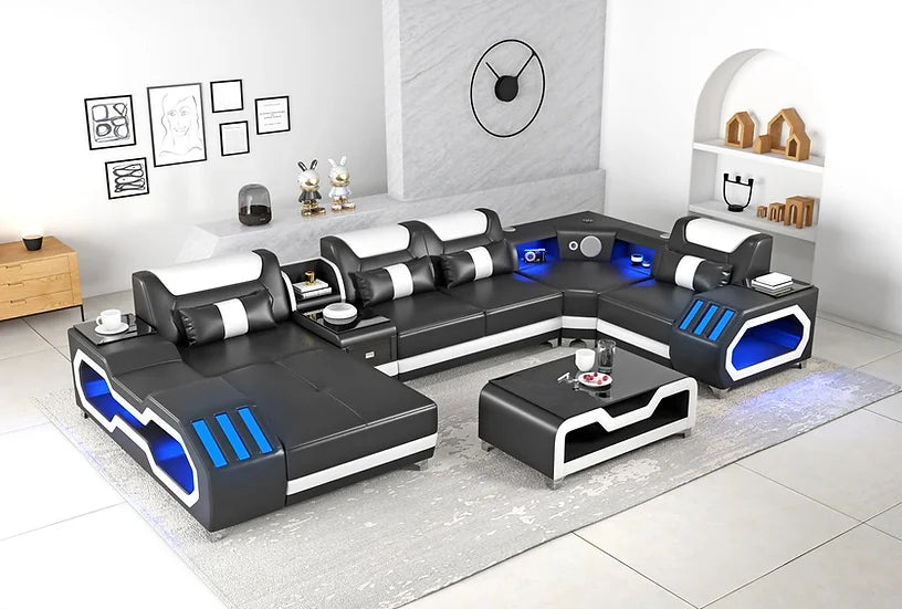 Black & White Innovated Living Room Set