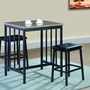 Compact Dining Set W/ 2 stools