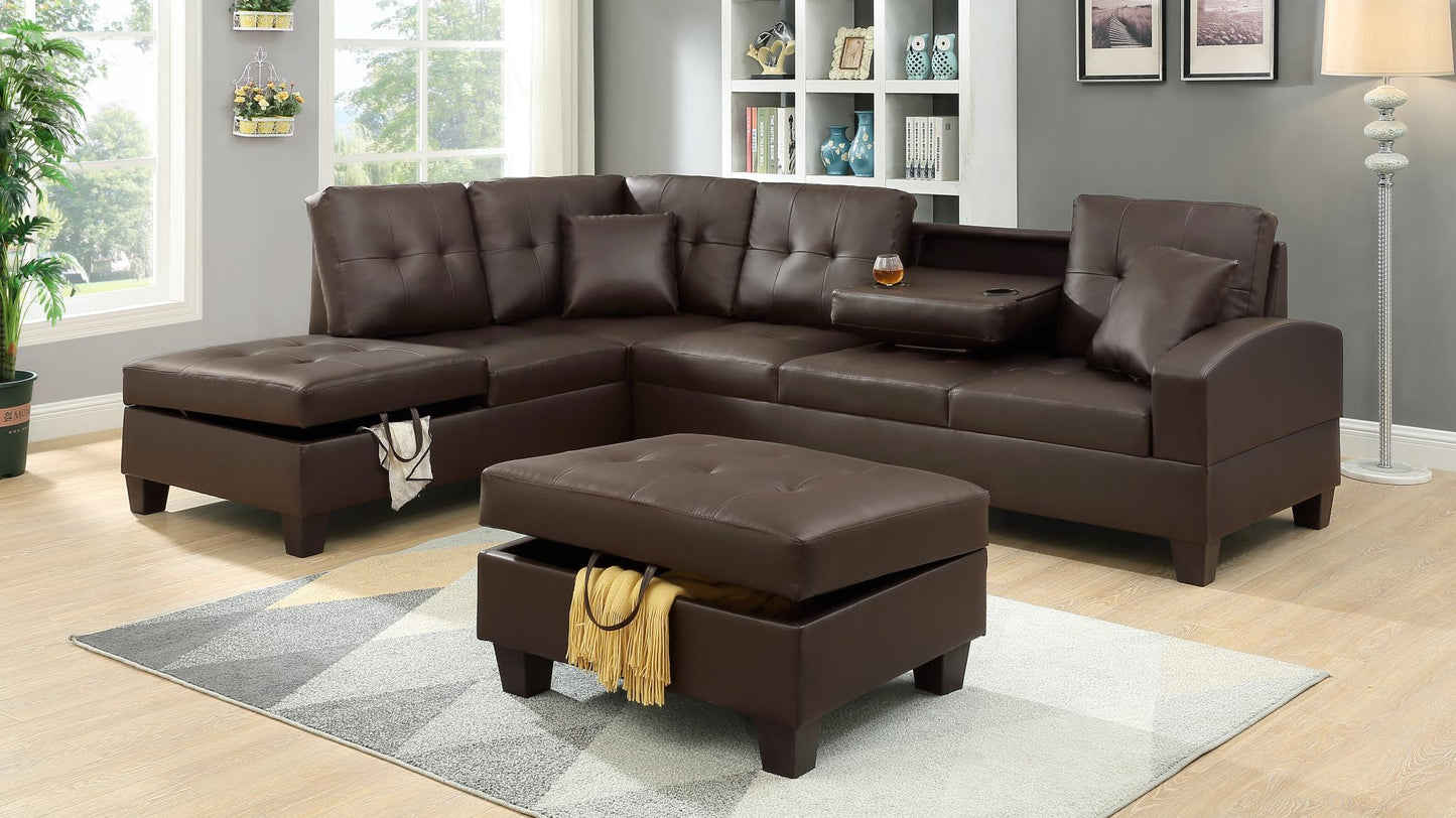 Classic Sectional W/ Ottoman