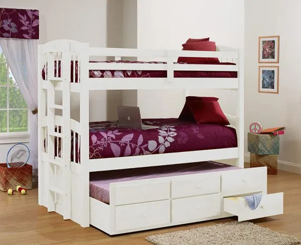 Youth Storage Triple Bunk Bed