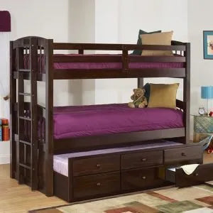 Youth Storage Triple Bunk Bed