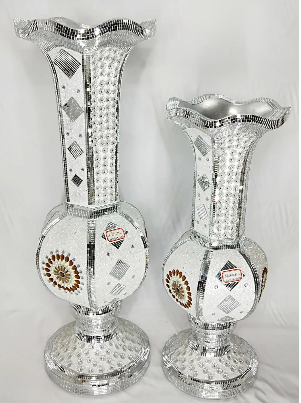 Mirrored Vase Set 40'