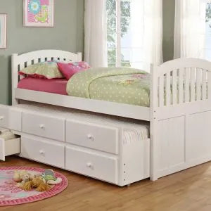 Double Bunk Bed W/ Dresser Compartments