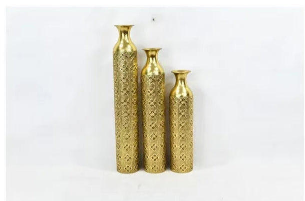 3 Gold Vase Sets