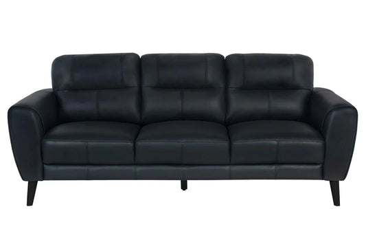 Black Leather Sofa