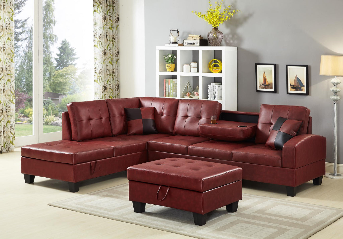 Classic Sectional W/ Ottoman