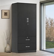 2-Door, 2-Draw Wardrobe Closet