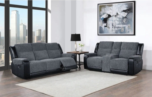 2PC Love Seat & Sofa Recliner