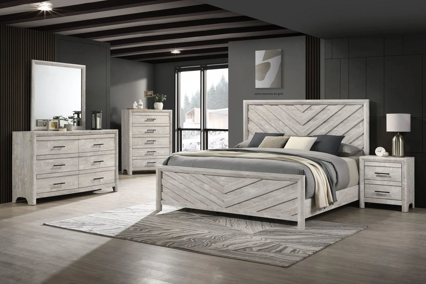 5PC Bedroom Set W/O Chest Dresser