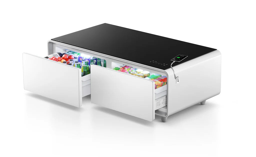 Smart Refrigerated Coffee Table W/ Bluetooth