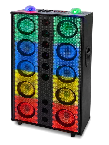 10 x 8 Full Range Bluetooth Speaker with Explosive Sounds & Lights