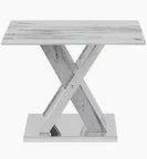 Stylish "X" Design End Table